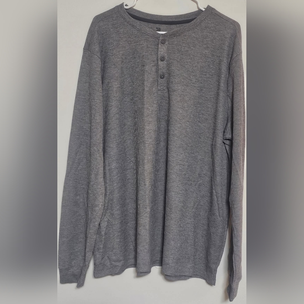 All in Motion Charcoal Long Sleeve Henley